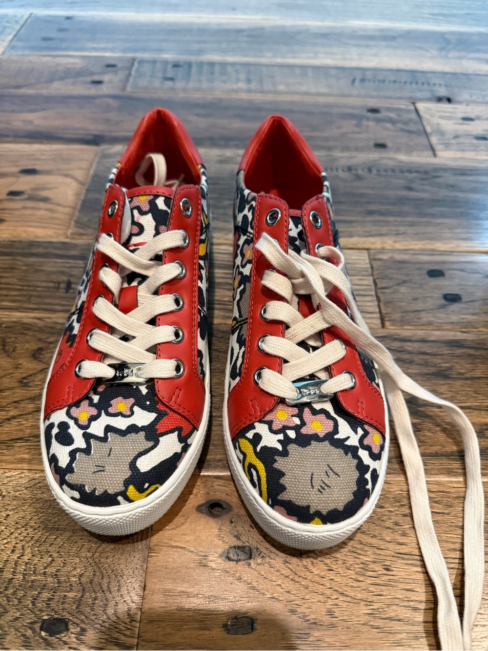 Coach Paddy Bright Coral/Floral Sneaker
